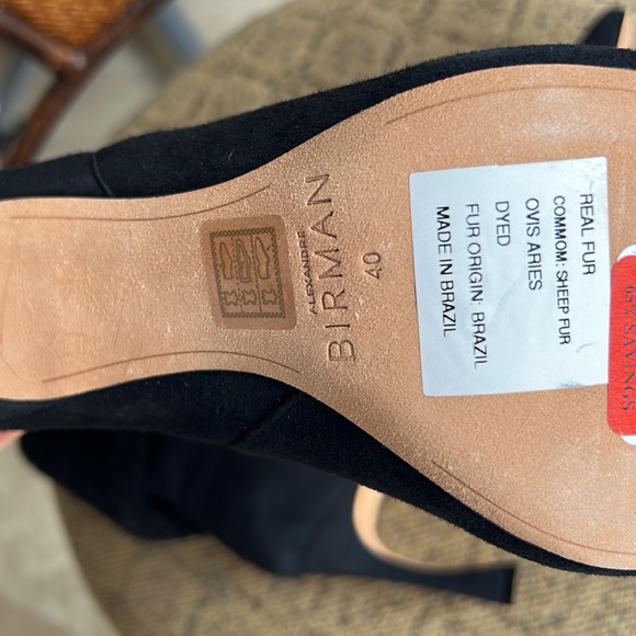 New Alexandre Birman Mirabella Sheep Fur Booties - Picture 7 of 9